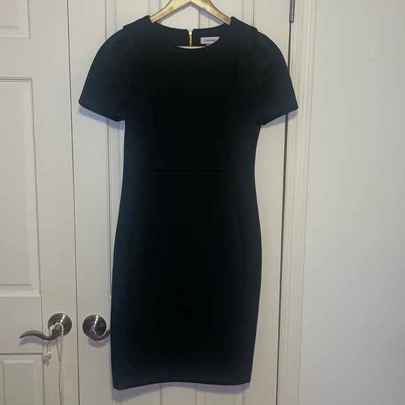 CALVIN KLEIN CLASSY BLACK DRESS SZ 10. New no tags - Picture 1 of 9